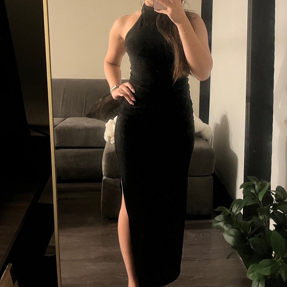 Aritzia Black Backless Dress Smooth Matter Remedy Dress